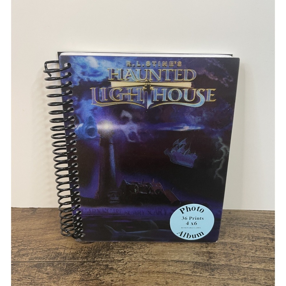 R.L. Stine Haunted Lighthouse 4" X 6" Photo Album Book Collectible RL Stine